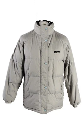 Vintage Fila Winter Puffer Coat Warm Fashion Design Retro UK S Ivory - C1540 - Image 1 of 4
