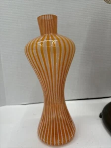 Gio Ponti Venini seltene Murano Italien "A Canne" korsetierte Glasvase bewertet - Bild 1 von 9