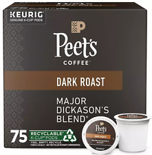 Peet's Coffee Dark Roast Coffee Blend Capsules, Major Dickason's - 75 Count