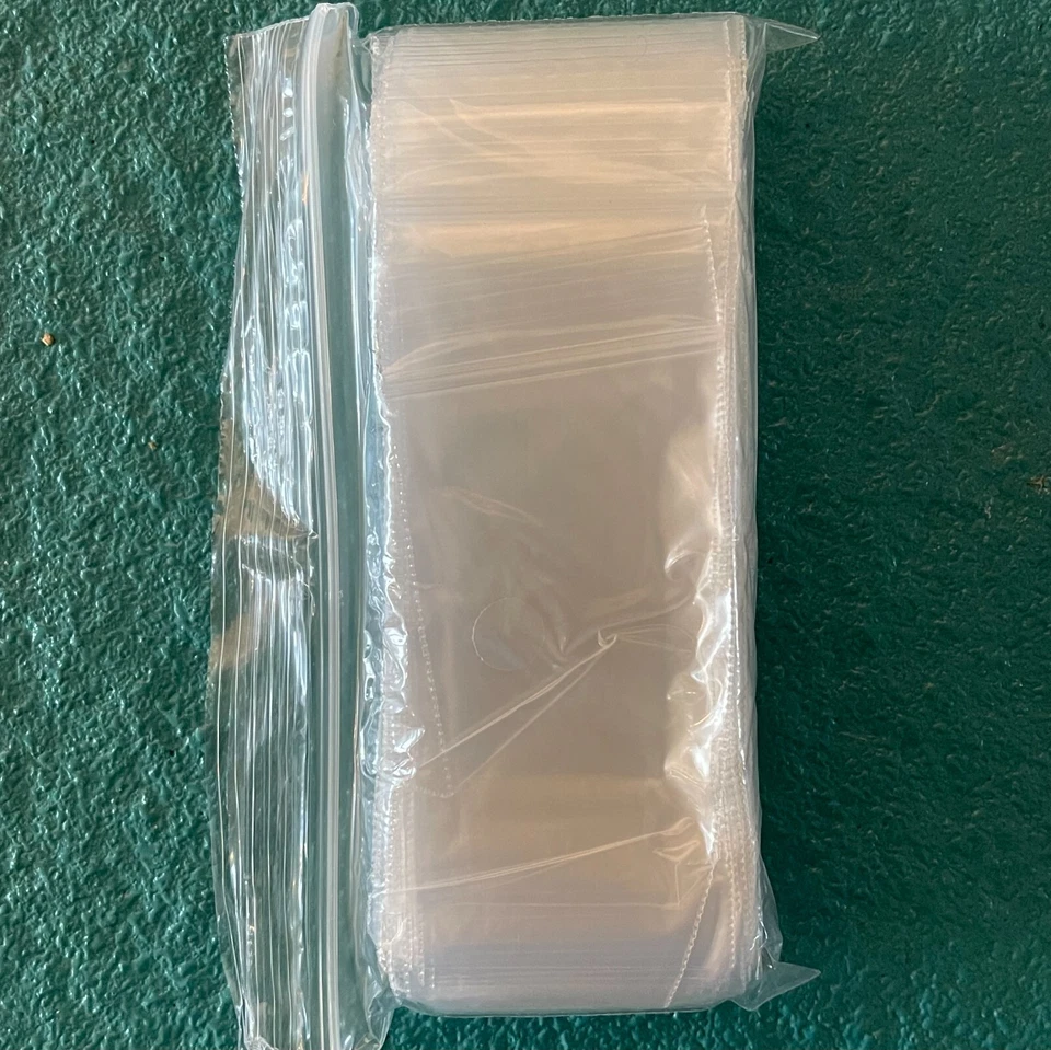 Small 2 Mil  Reclosable 2"x 4" Plastic Seal-Top Zipper Storage Bags 1000pc - Image 1 of 1