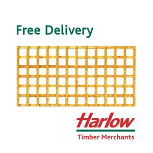Square Trellis Garden Screen Heavy Duty Treated Timber Lattice Climbing Fence - Picture 1 of 10