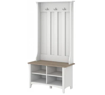 Shiplap серая прихожая со скамьей и местом для хранения - коллекция Salinas от Bush - Изображение 1 из 4