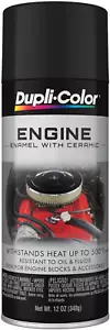 DE1654 Engine Enamel Spray Paint with Ceramic - Flat Black - 12 Oz Aerosol Can - Picture 1 of 12