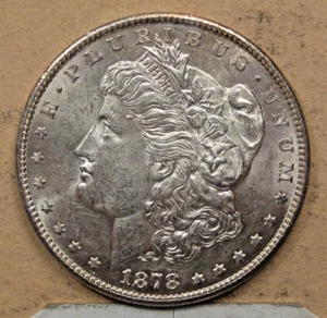 Dólar Morgan de plata Better Date BU 1878-s. Campos algo parecido a espejo. - Imagen 1 de 12