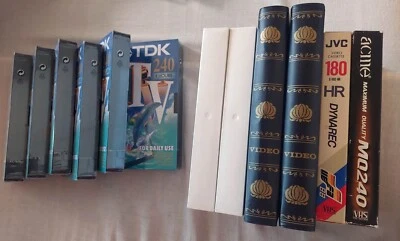 VHS mini DV cassettes VHS-C adapter cassettes cleaners Video 8 Hi8 CD player - Bild 1 von 4