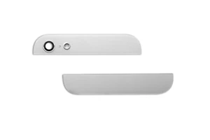iPhone 5 Backcover Kamera Camera Glas oben unten mit Linse Lens weiss - Bild 1 von 2