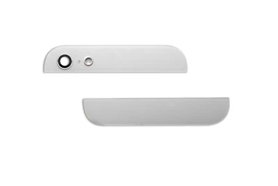 iPhone 5 Backcover Kamera Camera Glas oben unten mit Linse Lens weiss - Bild 1 von 2