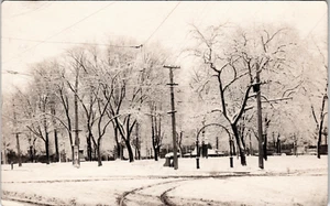 Cartolina RPPC con una scena invernale in Ohio - Foto 1 di 2