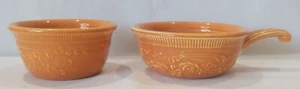 HLC Homer Laughlin Ofen Servieren Kürbis Orange Runde Griff Schüssel & Auflaufförmchen - Bild 1 von 16