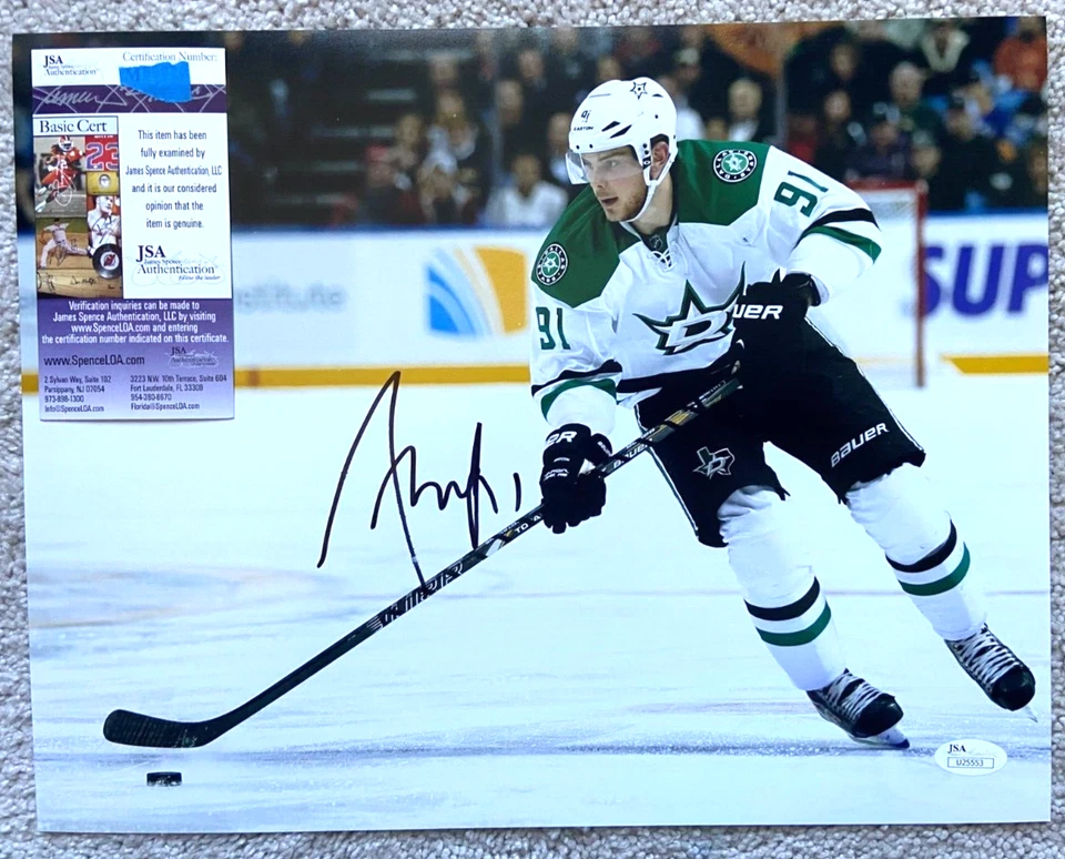 FOTO FIRMADA POR TYLER SEGUIN 11X14 DALLAS STARS NHL CANADÁ HOCKEY JSA B Foto 1 de 1
