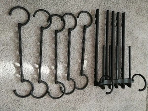 Kleiderhaken Set Kleiderbügelsystem schwarz klappbar platzsparend Unisex - Bild 1 von 6