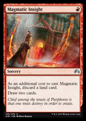 MTG - Magmatic Insight - Magic Origins - NM, English Magic FLAT RATE SHIP - Image 1 of 1