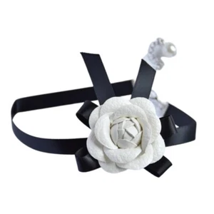 Elegant Camellia Collarbone Chain Bohemia Flower Choker Necklace Delicate - Picture 1 of 8