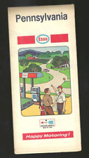 Collectible ESSO 1960s PENNSYLVANIA Highway Road Map