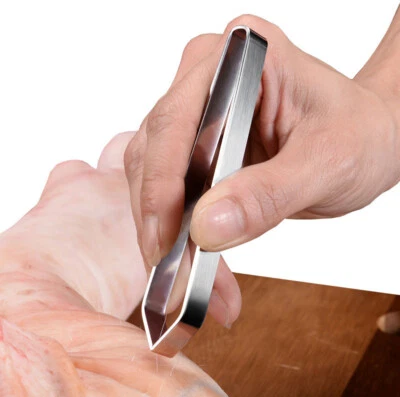 Edelstahl Grätenpinzette Fischpinzette Feather Grätenzange Fischgräten Pinzette - Bild 1 von 4