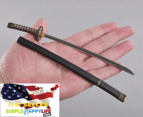 1/6 Katana Japanese Black Sword Miyamoto Musashi Hot toys Phicen 12" figure❶USA❶ Cover