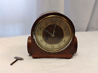 Vintage "foreign" Wooden Wind-up Chiming Mantle Clock