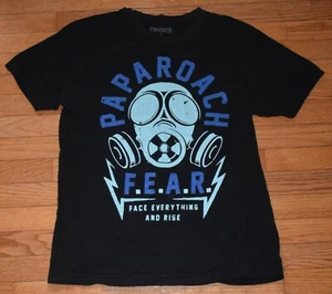 Papa Roach FEAR Concert Tour T-Shirt - Black - Size L - Rock / Metal - Picture 1 of 7