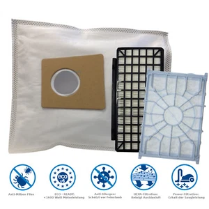 20 sacchetti per aspirapolvere + 1 filtro Hepa e 1 filtro motore per Siemens VSQ8530 Q 8.0 - Foto 1 di 1