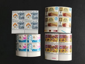 España 1979 4 series de sellos en bloque de 4 nº 2511, 2519, 2524, 2546 MNH - Imagen 1 de 5