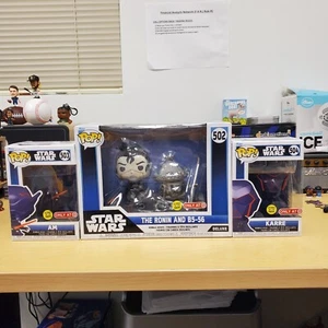 Star Wars Visions Funko POP Vinyl #502 -The Ronin & B5-56 #503 AM & #504 KARRE - Picture 1 of 15