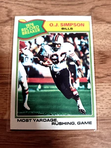 1977 Topps Football OJ Simpson 1976 RECORD BREAKER #453 - Picture 1 of 1