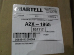 Bomba de condensado Hartell A2X-1965 Plenumplus depósito de aluminio fundido - Imagen 1 de 1