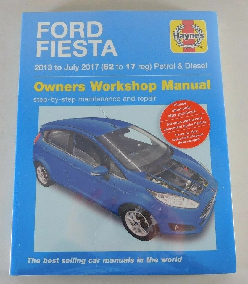 Manual de Reparación Ford Fiesta, Gasolina + Diesel, Año 2013- Julio 2017 - Imagen 1 de 1