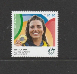 Nº 3 AUSTRALIA 2024 ORO OLÍMPICO - Jessica FOX - Mujer K1 Canoa Slalom MNH - Imagen 1 de 1