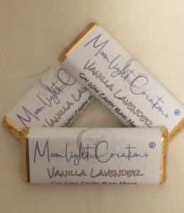 Vanilla Lavender 1.8oz Soy Candy Bar Style Snap Wax Melt/Tart Handmade - Picture 1 of 1