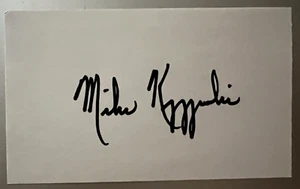 MIKE KRZYEWSKI AUTHENTIC AUTOGRAPHED 3 X 5 INDEX CARD DUKE UNIVERSITY NM-MNT - Picture 1 of 1
