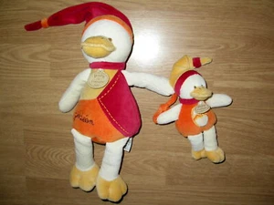 Peluche Doudou Canard Poussin Duck Ente Chick Bébé Gédeon Doudou Et cie LR rouge - Picture 1 of 1