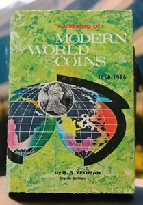 MODERN WORLD COINS 1850-1964 8TH EDITION HARDCOVER WITH DUST JACKET R.S. YEOMAN - Picture 1 of 4