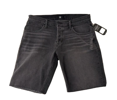 Pantalones cortos Hudson Jeans para hombre Jett Cut Off en negro talla 34 Nuevo con etiquetas Foto 1 de 4