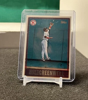 Mike Greenwell 1997 Topps card 123 Boston Red Sox - Image 1 of 2