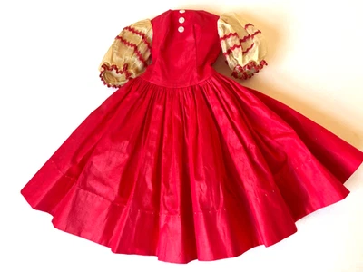 Vestido Rhumba Rojo Vintage Original Madame Alexander Cissy 1958 Foto 1 de 4