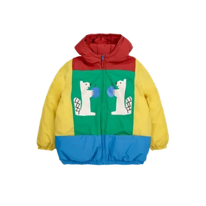 (Kids) Bobo Choses Hungry Squirrel Color Block Anorak Multicolor - Picture 1 of 1