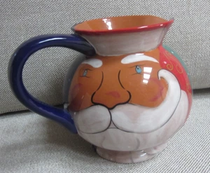 ARTIMINO Hand Painted Large Santa Claus Pitcher Contemporary Christmas BRAND NEW - Picture 1 of 6
