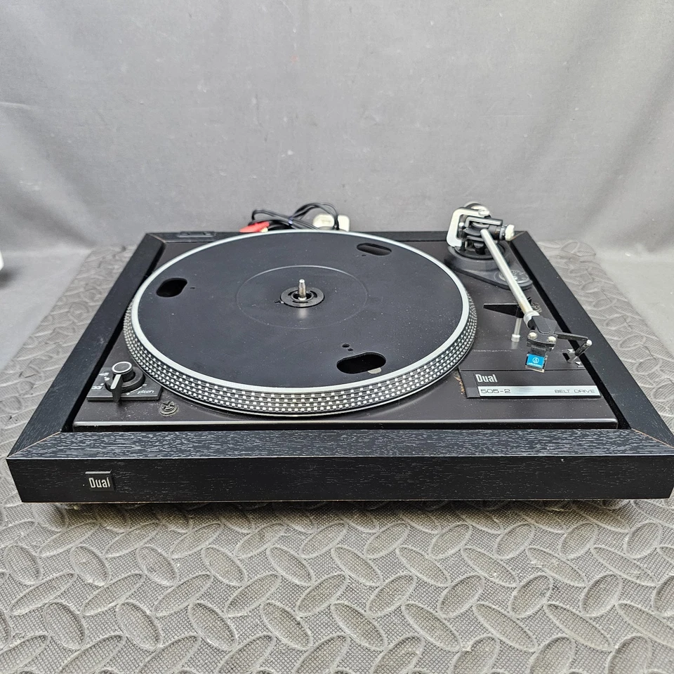 Dual CS 505-2 Turntable Hi-Fi Belt Drive 33/45 Pitch Control Audio Technica Cart - Image 1 of 4
