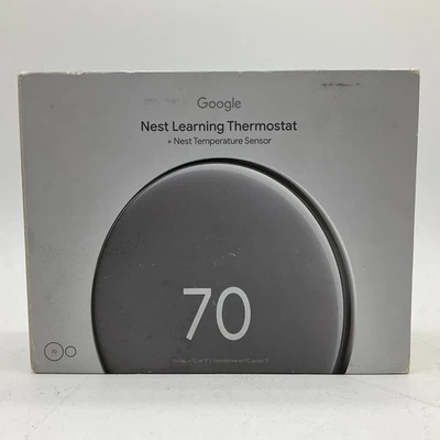 Google Nest Learning Thermostat + Nest Temperature Sensor NEW - Image 1 of 4