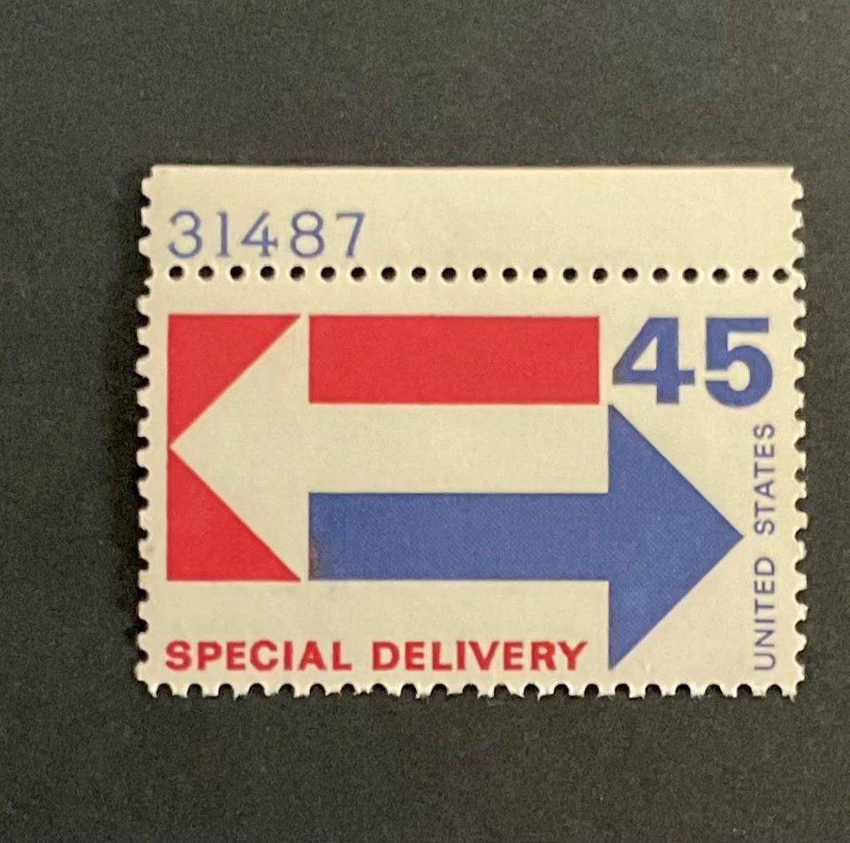 U.S  Special Delivery: 1969 SC# E-22  with plate number MNH. - Image 1 of 1