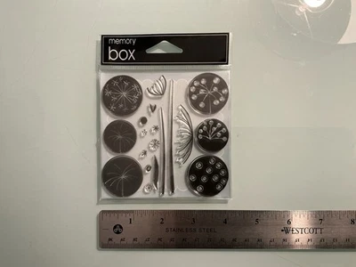 Caja de memoria “tallos de semillas” CL139 juego de estampillas transparentes/acrílicas (nuevo)  Foto 1 de 3