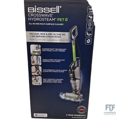 BISSELL CrossWave HydroSteam PET, Nass Trockensauger mit Kabel, Saugt, Wischt &  - Bild 1 von 4