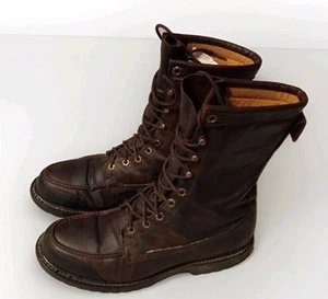 Orvis Matterhorn Boots Brown Men Size 9.5D Vibram Gumlight Leather Gortex - Picture 1 of 12