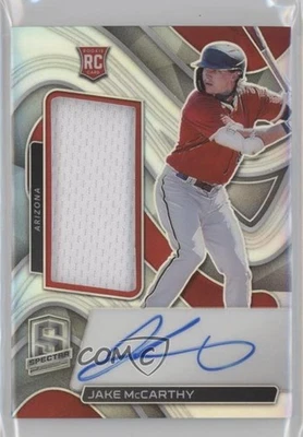 2022 Panini Chronicles Spectra Jersey /199 Jake McCarthy #143 Rookie Auto RC - Image 1 of 2