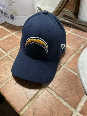 New Era NFL Los Angeles Chargers Blue Stitch Hat stretch 39THIRTY Fitted Sz S-M - Image 1 of 4