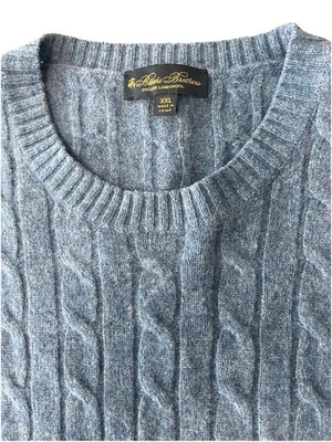 Brooks Brothers 100% English Lambs Wool Cable Knit Size XXL Pullover Sweater - Image 1 of 4
