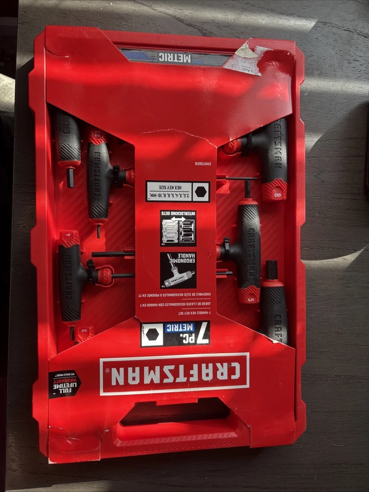 Craftsman 7 piece T-Handle Hex Key Set - Image 1 of 4