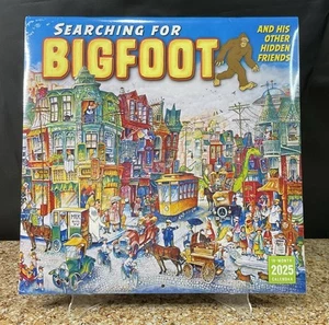 Search & Find Bigfoot & His Other Friends 2025 Wall Calendar 12x12 - Bild 1 von 2