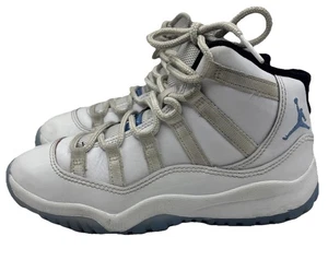 Nike Air Jordan 11 Retro PS Legend Blu 378039-104 Taglia 1Y - Foto 1 di 10